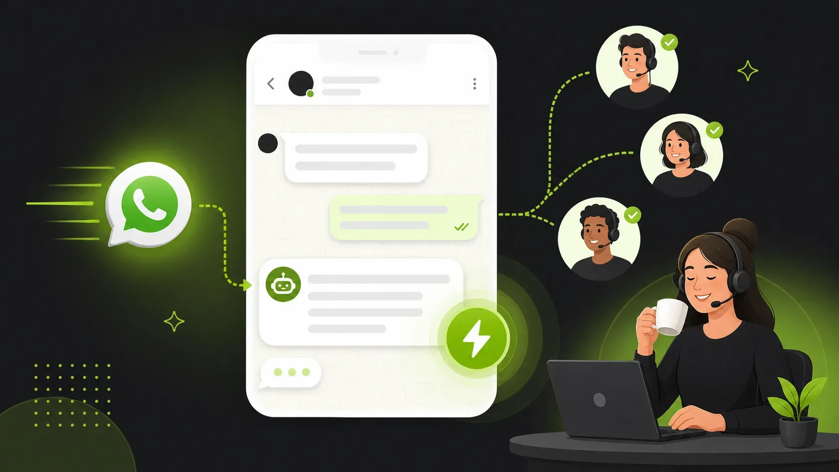 Cómo responder más rápido en WhatsApp sin contratar más agentes